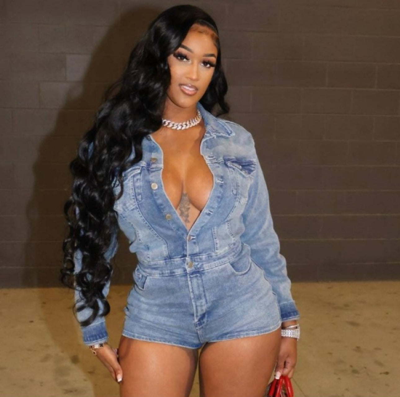 Demin romper