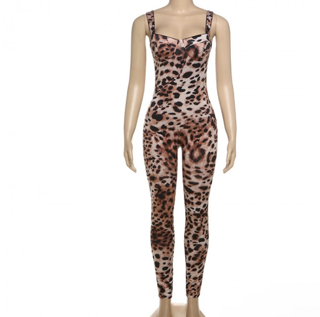 Leapord butt lifting jumpsuit