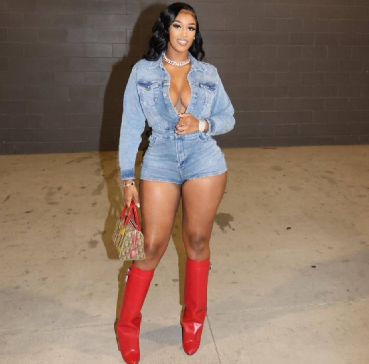 Demin romper