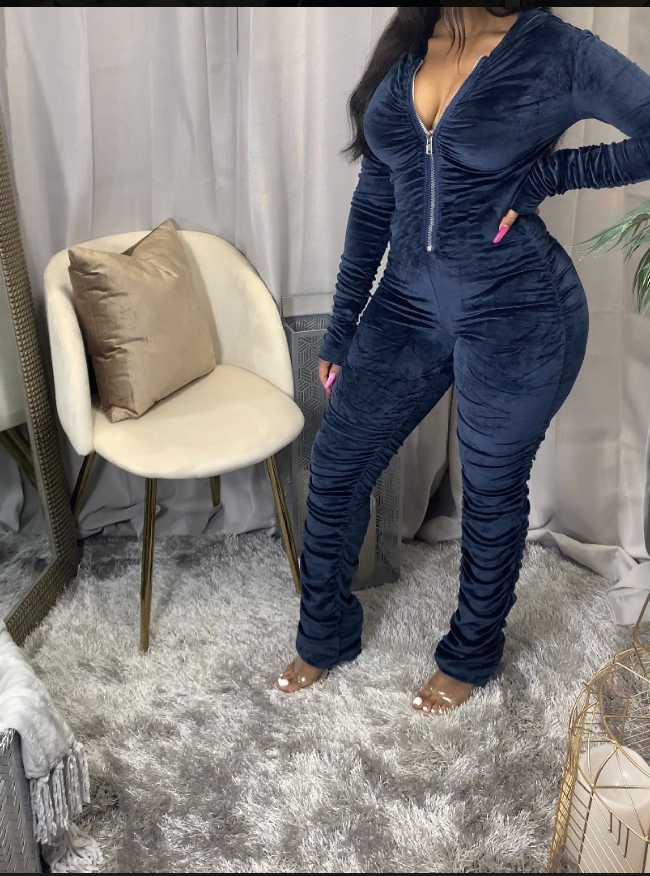 Plush Stacked Jumpsuit