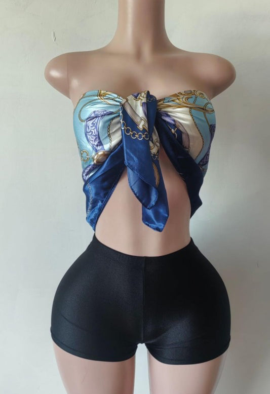Euro Summer Scarf Tube Top